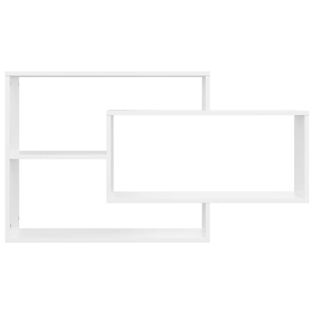 VidaXL Wandschappen 104x24x60 cm spaanplaat wit