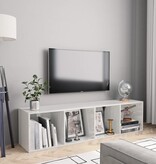 vidaXL Boekenkast/Tv-meubel 143x30x36 cm hoogglans wit