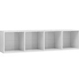 vidaXL Boekenkast/Tv-meubel 143x30x36 cm hoogglans wit