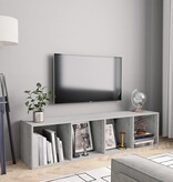 vidaXL Boekenkast/tv-meubel 143x30x36 cm betongrijs