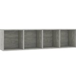 vidaXL Boekenkast/tv-meubel 143x30x36 cm betongrijs