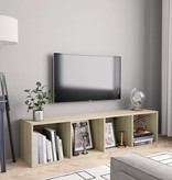vidaXL Boekenkast/Tv-meubel 143x30x36 cm sonoma eikenkleur