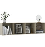 VidaXL Boekenkast/Tv-meubel 143x30x36 cm sonoma eikenkleur
