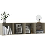 vidaXL Boekenkast/Tv-meubel 143x30x36 cm sonoma eikenkleur