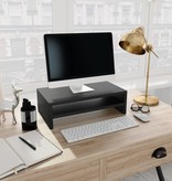 VidaXL Monitorstandaard 42x24x13 cm spaanplaat zwart
