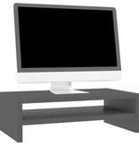 VidaXL Monitorstandaard 42x24x13 cm spaanplaat zwart