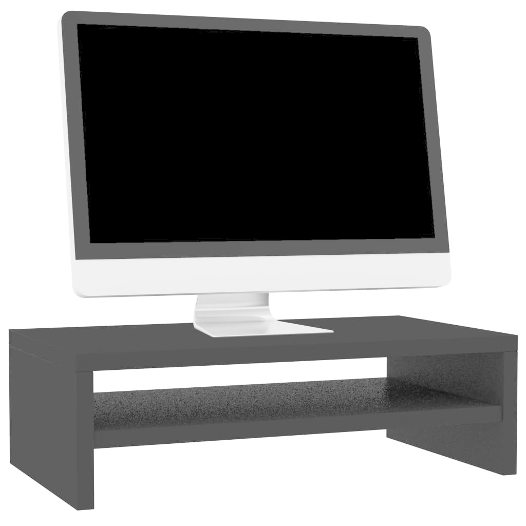 VidaXL Monitorstandaard 42x24x13 cm spaanplaat zwart