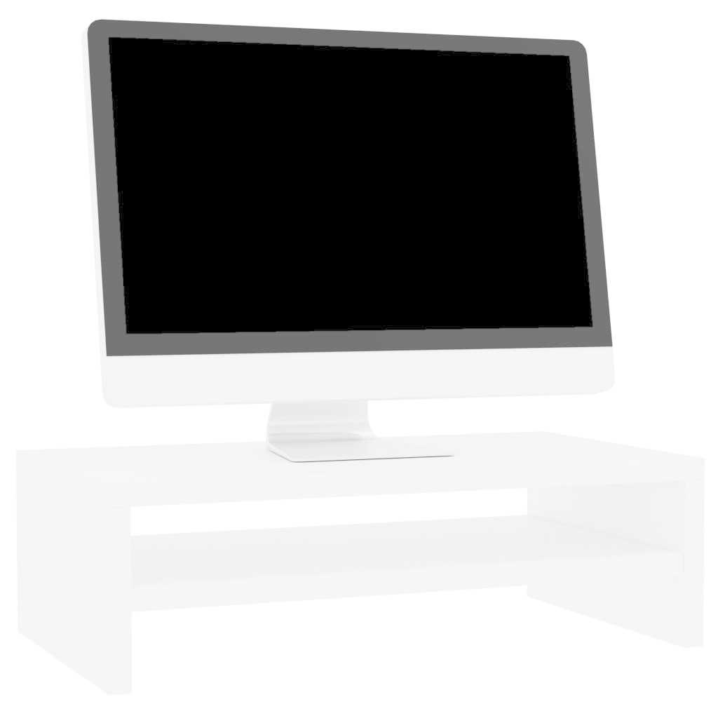 VidaXL Monitorstandaard 42x24x13 cm spaanplaat wit
