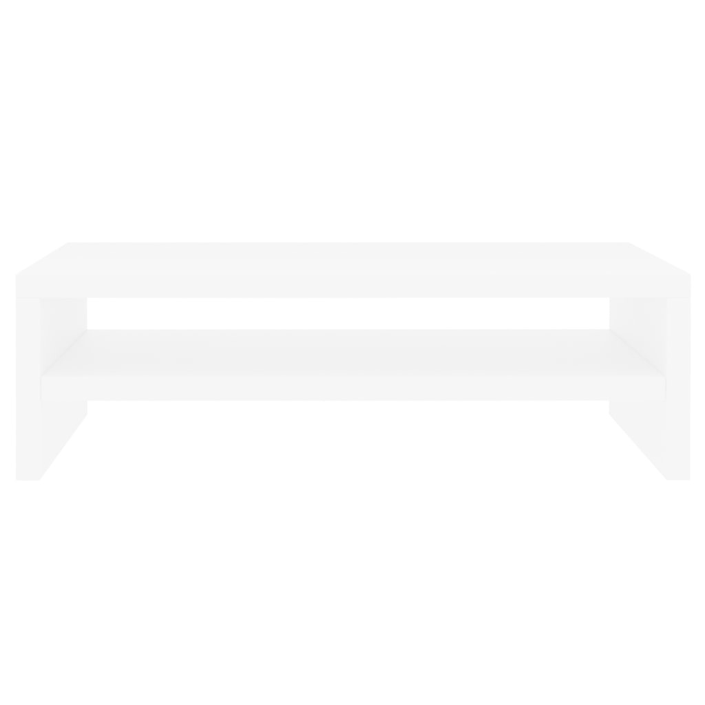 VidaXL Monitorstandaard 42x24x13 cm spaanplaat wit