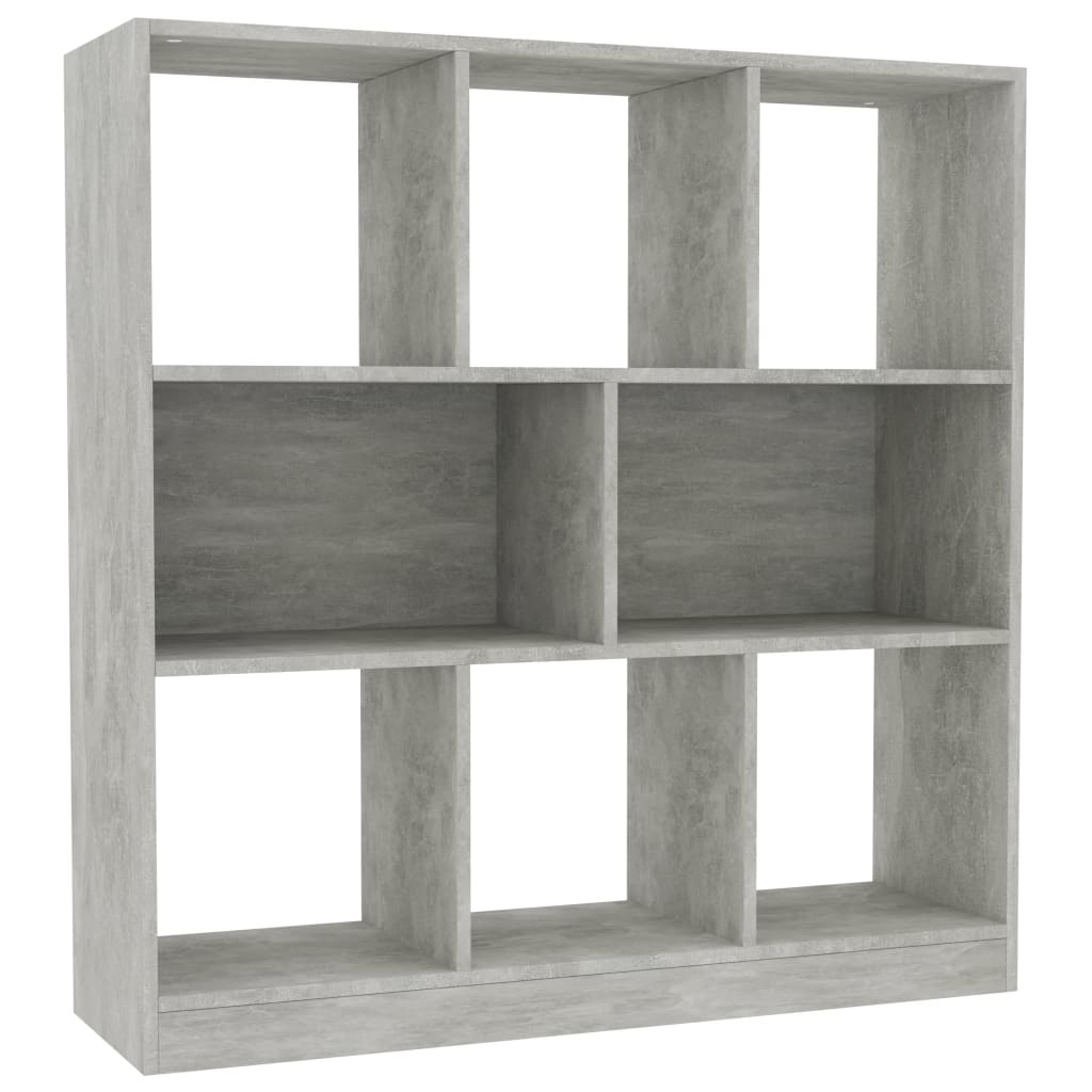 vidaXL Boekenkast 97,5x29,5x100 cm spaanplaat betongrijs