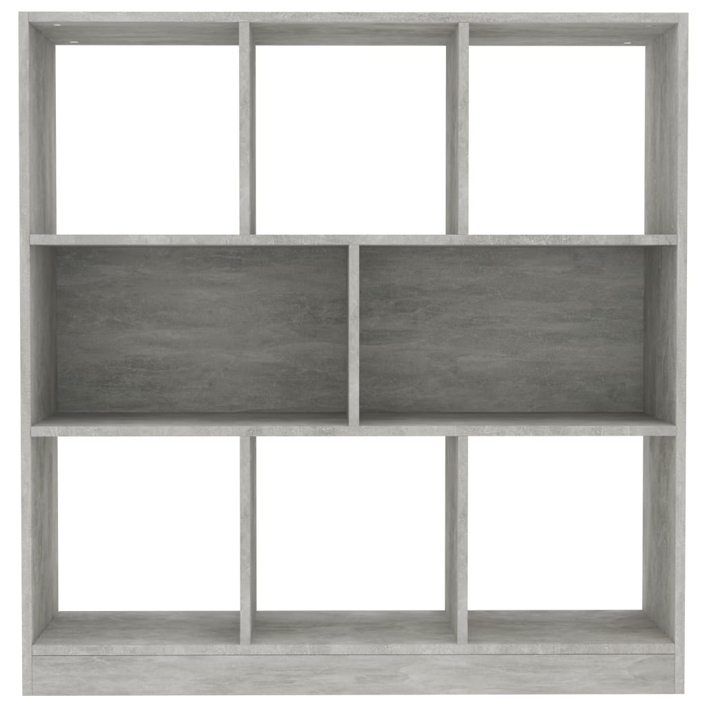 vidaXL Boekenkast 97,5x29,5x100 cm spaanplaat betongrijs