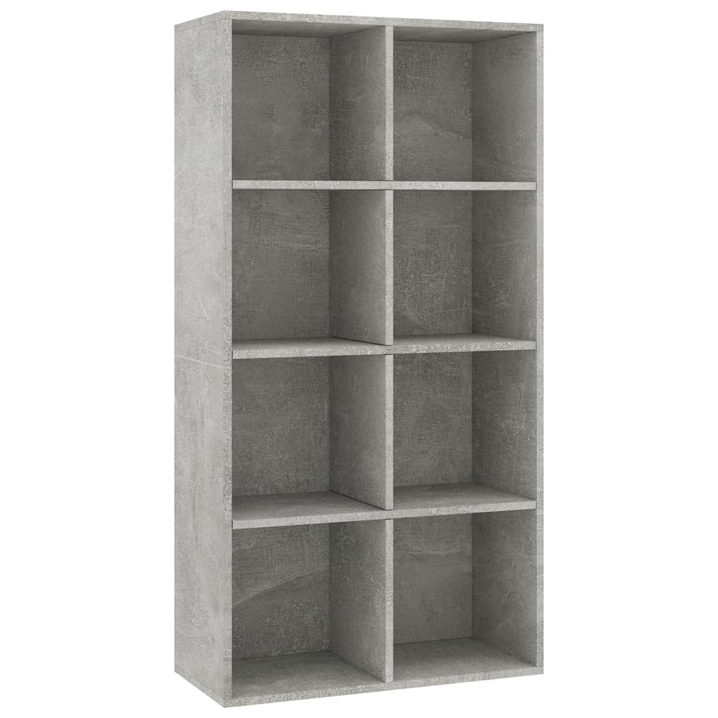 vidaXL Boekenkast/dressoir 66x30x130 cm spaanplaat betongrijs