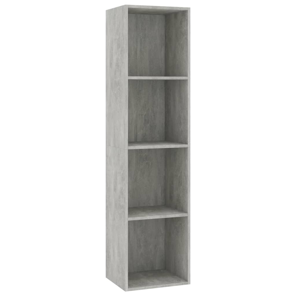 vidaXL Boekenkast/Tv-meubel 36x30x143 cm spaanplaat betongrijs