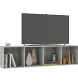 vidaXL Boekenkast/Tv-meubel 36x30x143 cm spaanplaat betongrijs