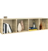 vidaXL Boekenkast/Tv-meubel 36x30x143 cm spaanplaat Sonoma eikenkleur