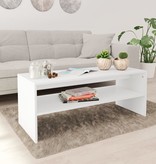 vidaXL Salontafel 100x40x40 cm spaanplaat wit