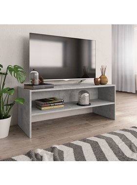 vidaXL Tv-meubel 100x40x40 cm spaanplaat betongrijs