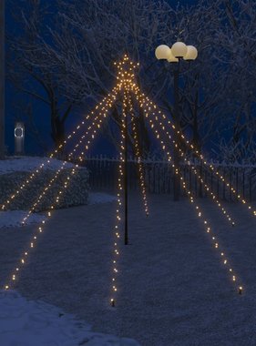 vidaXL Kerstboomverlichting waterval binnen buiten 400 LED's 2,5 m