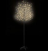 vidaXL Kerstboom 220 LED's warmwit licht kersenbloesem 220 cm