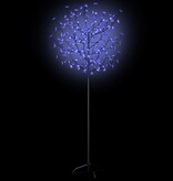 vidaXL Kerstboom 200 LED's blauw wit licht kersenbloesem 180 cm