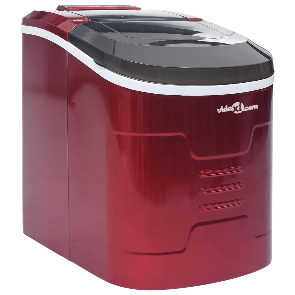 VidaXL IJsblokjesmachine 2,4 L 15 kg/24 u rood