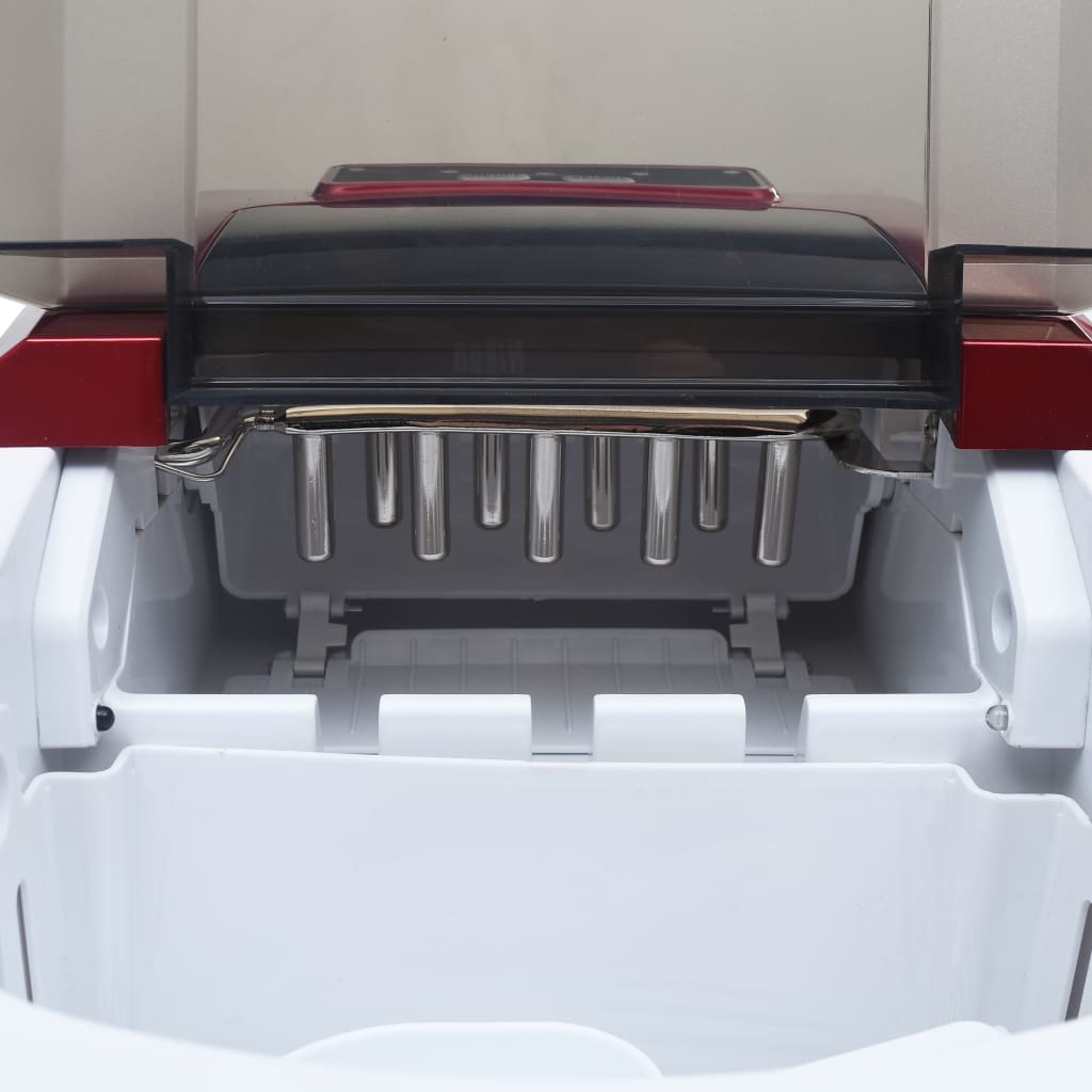 VidaXL IJsblokjesmachine 2,4 L 15 kg/24 u rood