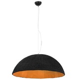 vidaXL Hanglamp E27 Ø70 cm zwart en goud