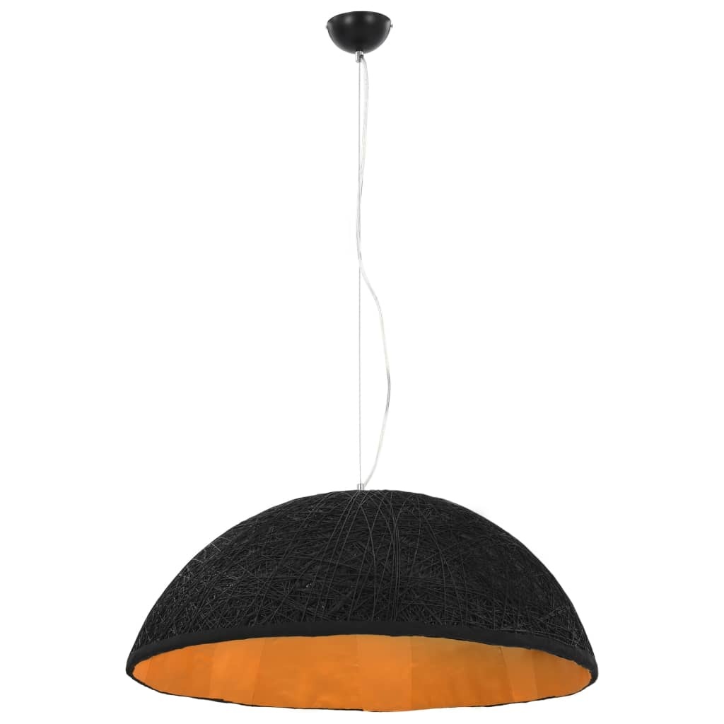 vidaXL Hanglamp E27 Ø70 cm zwart en goud