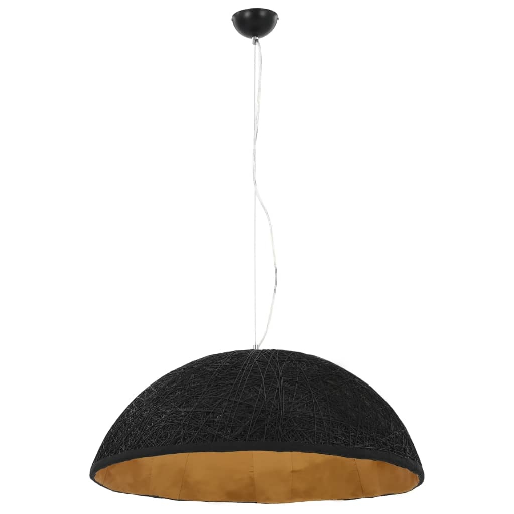 vidaXL Hanglamp E27 Ø70 cm zwart en goud