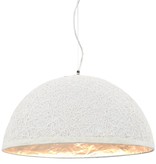 vidaXL Hanglamp E27 Ø50 cm wit en zilver