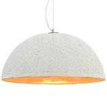 vidaXL Hanglamp E27 Ø50 cm wit en goud