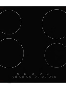 vidaXL Keramische kookplaat met 4 kookzones aanraakbediening 6000 W