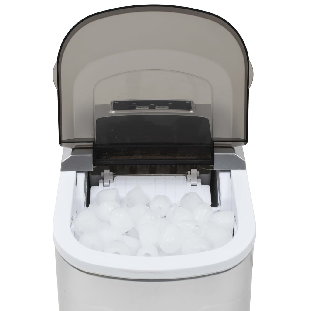 VidaXL IJsblokjesmachine 2,4 L 15 kg/24 u zilver