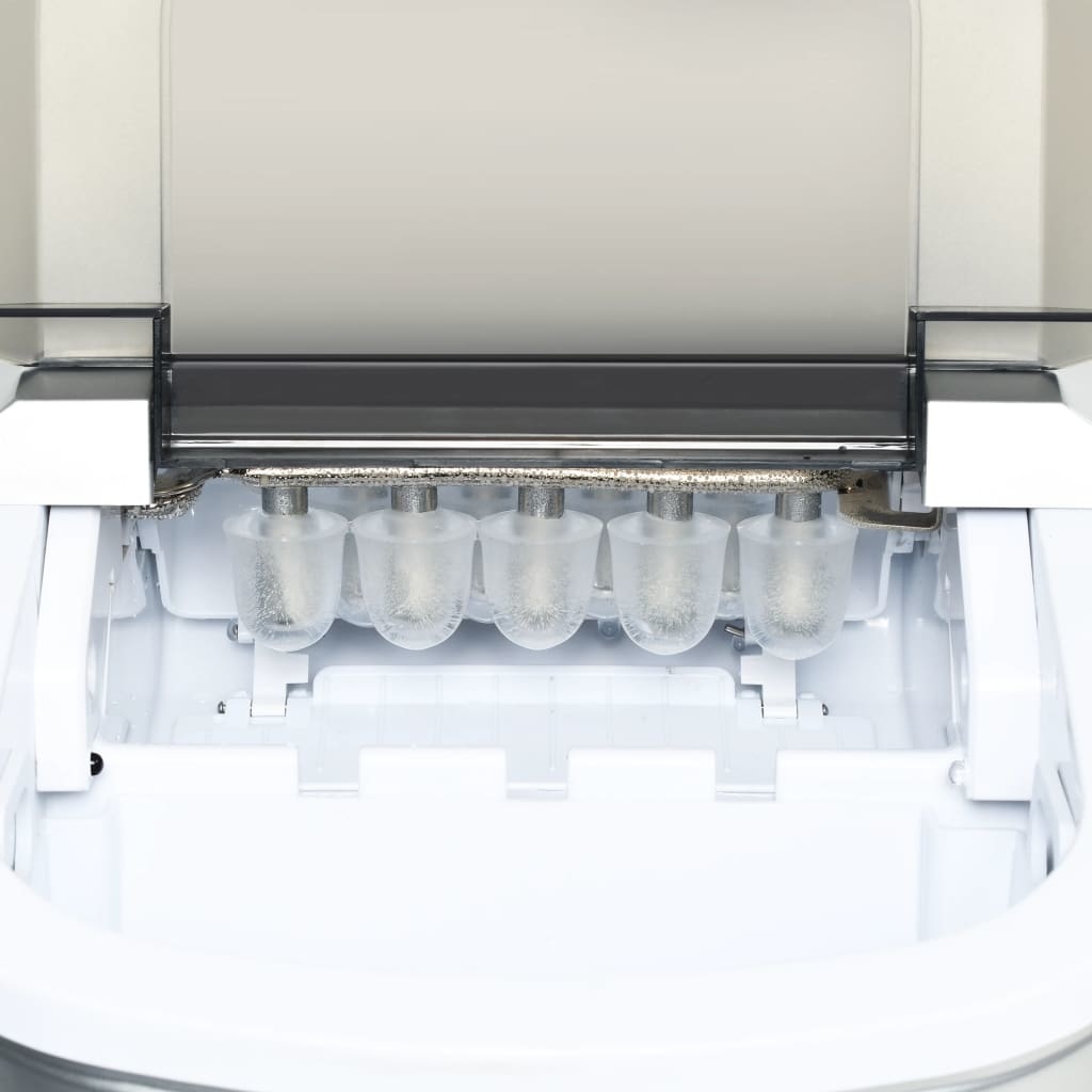 VidaXL IJsblokjesmachine 2,4 L 15 kg/24 u zilver