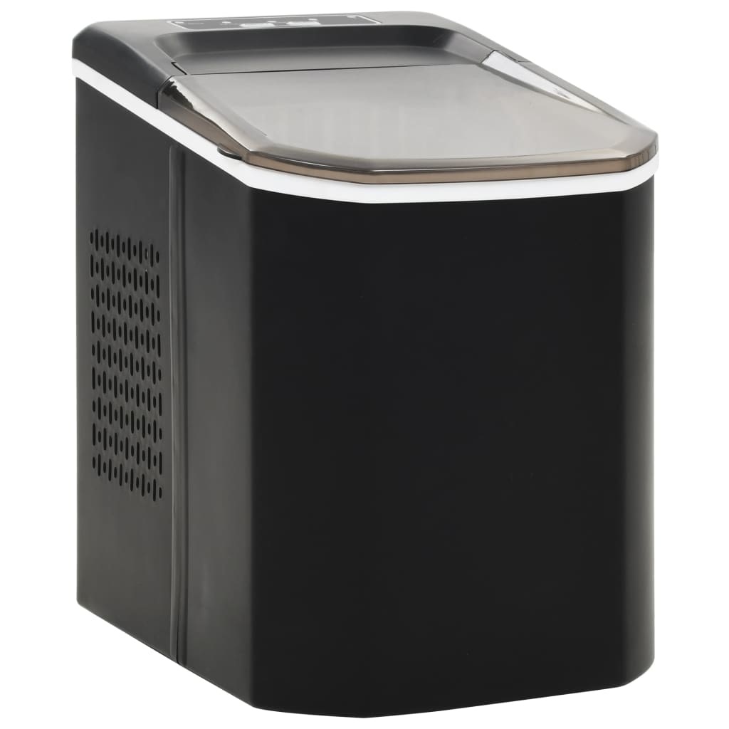 VidaXL IJsblokjesmachine 1,4 L 15 kg/24 u zwart