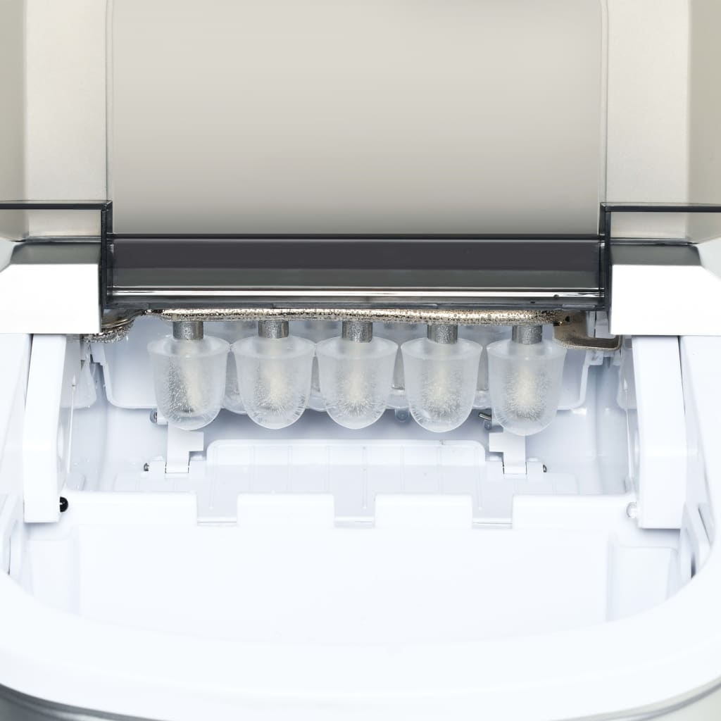 VidaXL IJsblokjesmachine 1,4 L 15 kg/24 u zwart