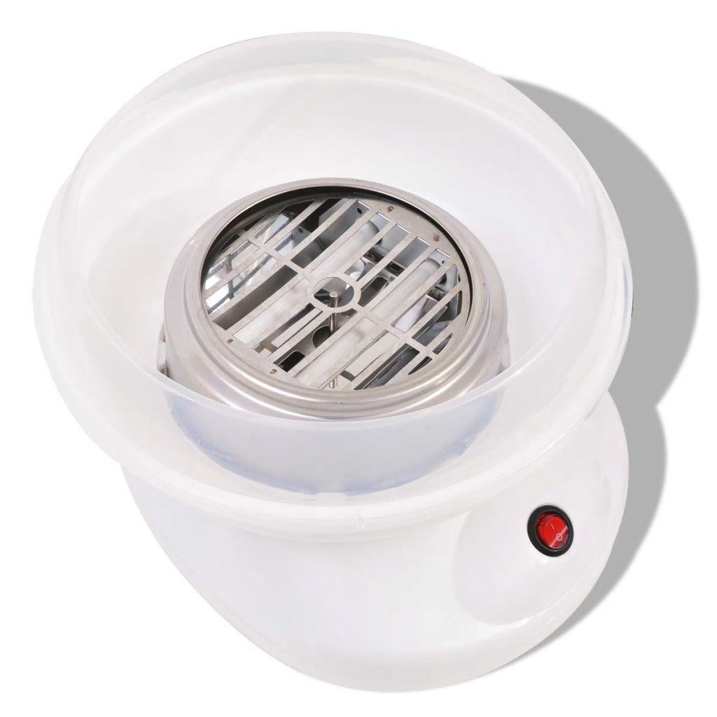 VidaXL Suikerspinmachine 480 W wit