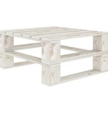 vidaXL Tuintafels 2 st pallet hout wit