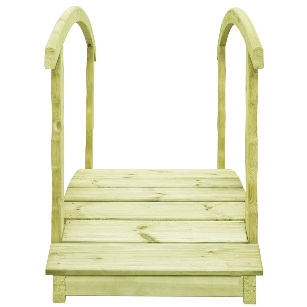 vidaXL Tuinbrug met leuning 170x74x105 cm FSC geïmpregneerd grenenhout