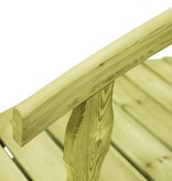 vidaXL Tuinbrug met leuning 170x74x105 cm FSC geïmpregneerd grenenhout