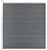 VidaXL Schutting 180x186 cm HKC grijs