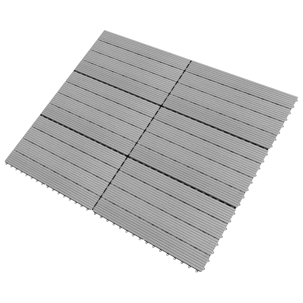 VidaXL Tegels 6 st 1m² 60x30 cm HKC grijs