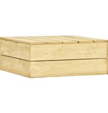 vidaXL Tuintafel 75x75x31 cm geïmpregneerd grenenhout