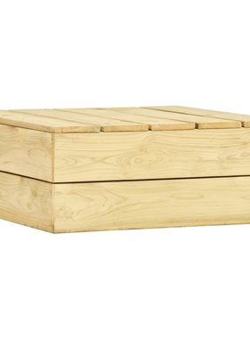 vidaXL Tuintafel 75x75x31 cm geïmpregneerd grenenhout