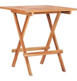 VidaXL 3-delige Bistroset inklapbaar massief teakhout
