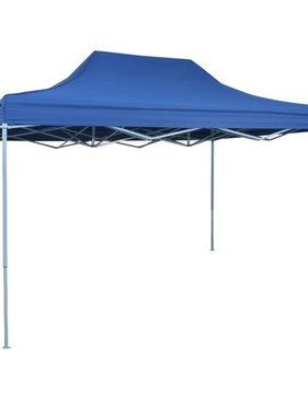 vidaXL Partytent inklapbaar 3x4 m staal blauw