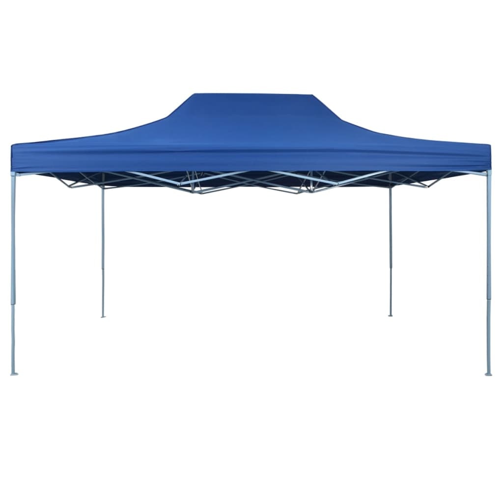 vidaXL Partytent inklapbaar 3x4 m staal blauw