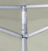 VidaXL Partytent met 2 zijwanden inklapbaar 2x2 m staal crème