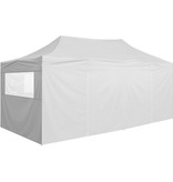 VidaXL Partytent met 4 zijwanden inklapbaar 3x6 m staal antraciet