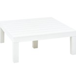 vidaXL Tuintafel 78x78x31 cm kunststof wit